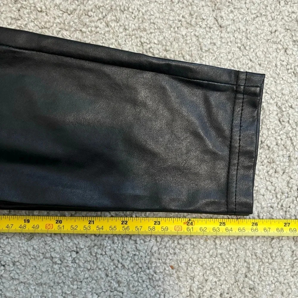 Aritzia Wilfred Free Rebelle Black Vegan Faux Leather  Pants Leggings XS - Picture 14 of 14